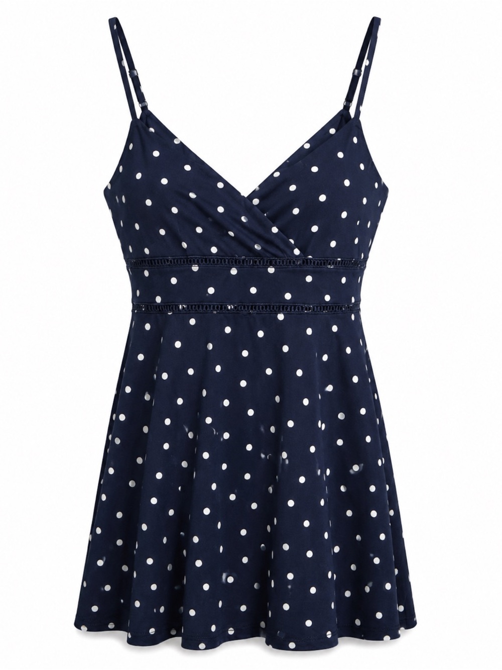 Navy Blue Polka Dot Dress